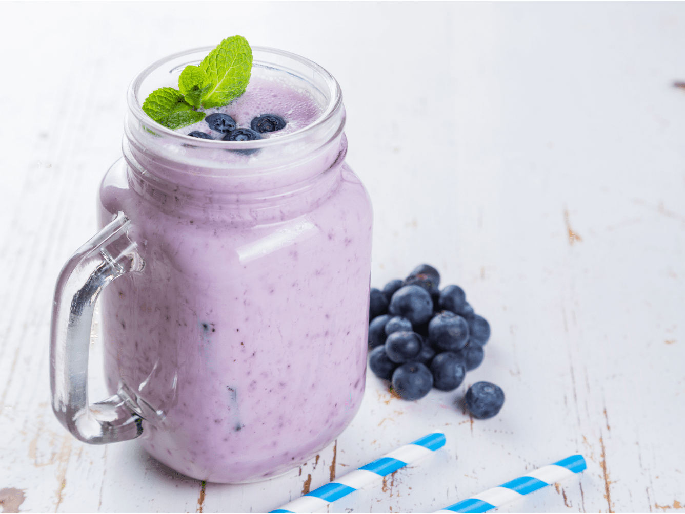 Recipe Vanilla Blueberry Banana Protein Smoothie MichaelFouts